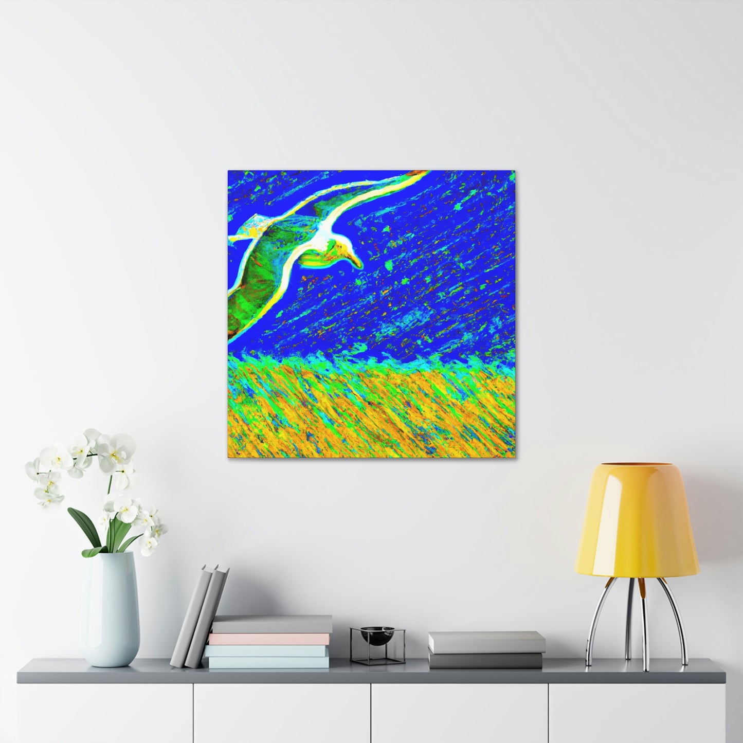 Seagulls on the Shore - Canvas