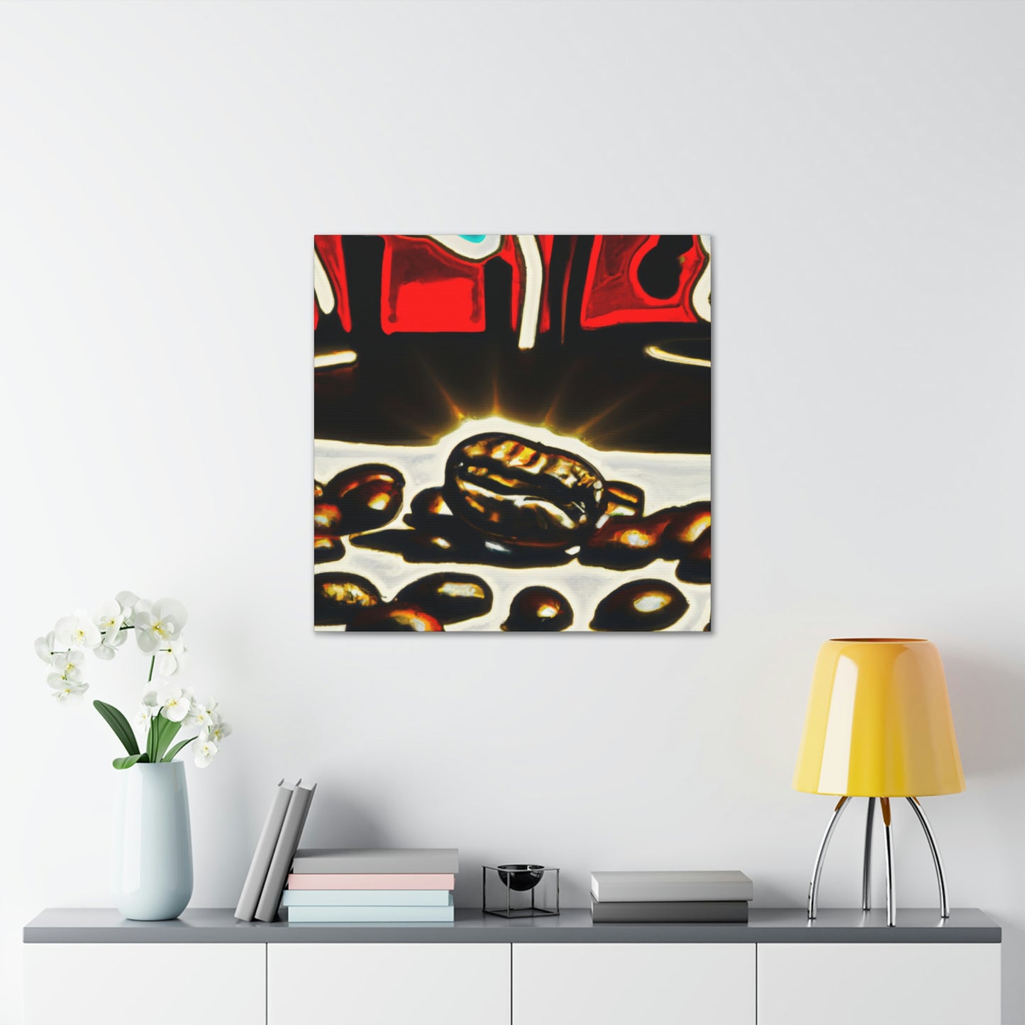 Coffee Beans Pop Art - Canvas