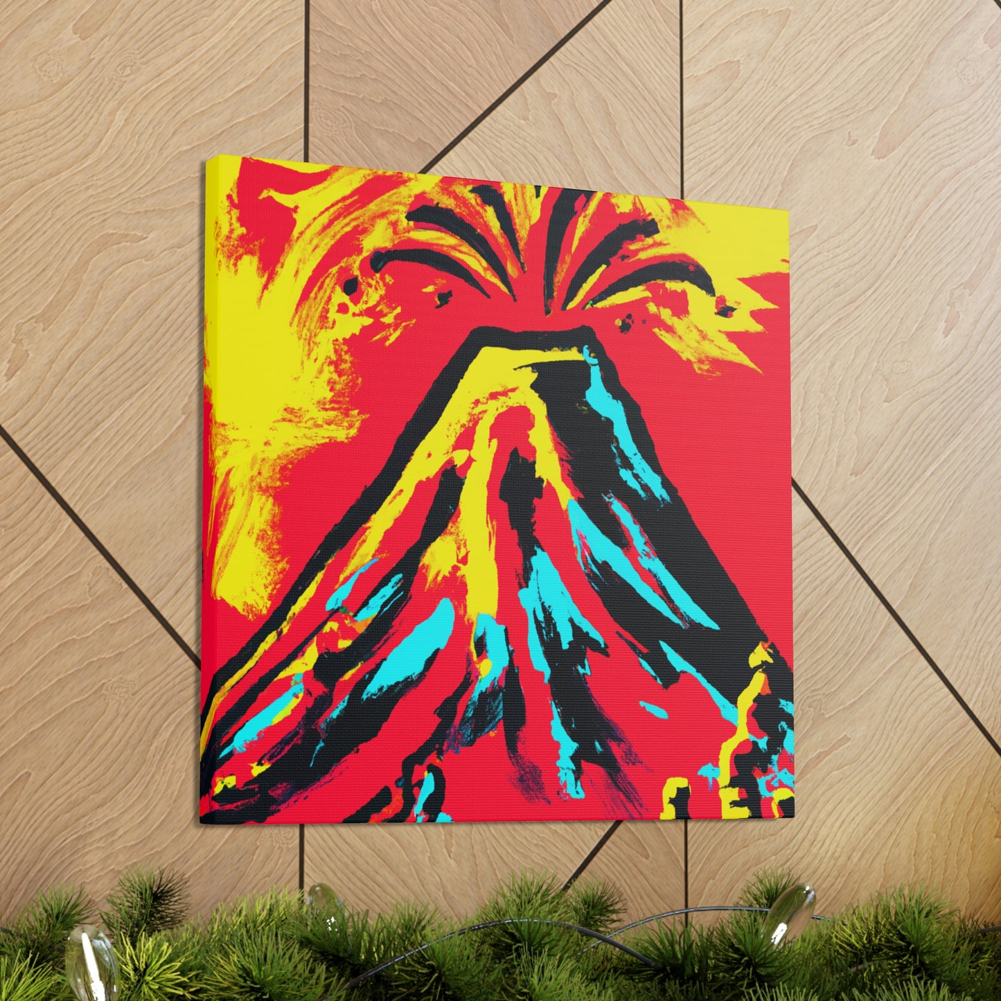 Volcano's Explosive Fury - Canvas