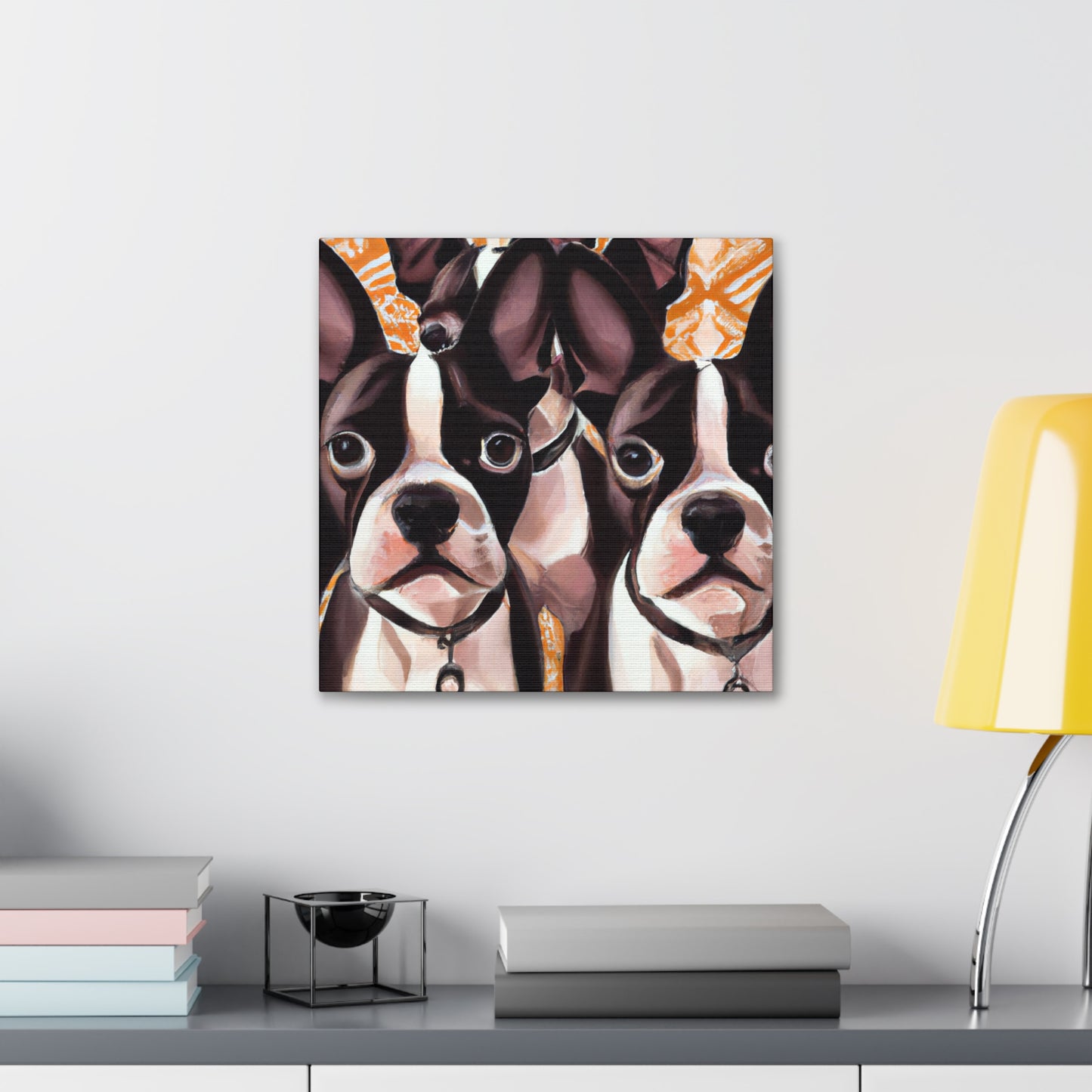 "Boston Terrier Splendour" - Canvas