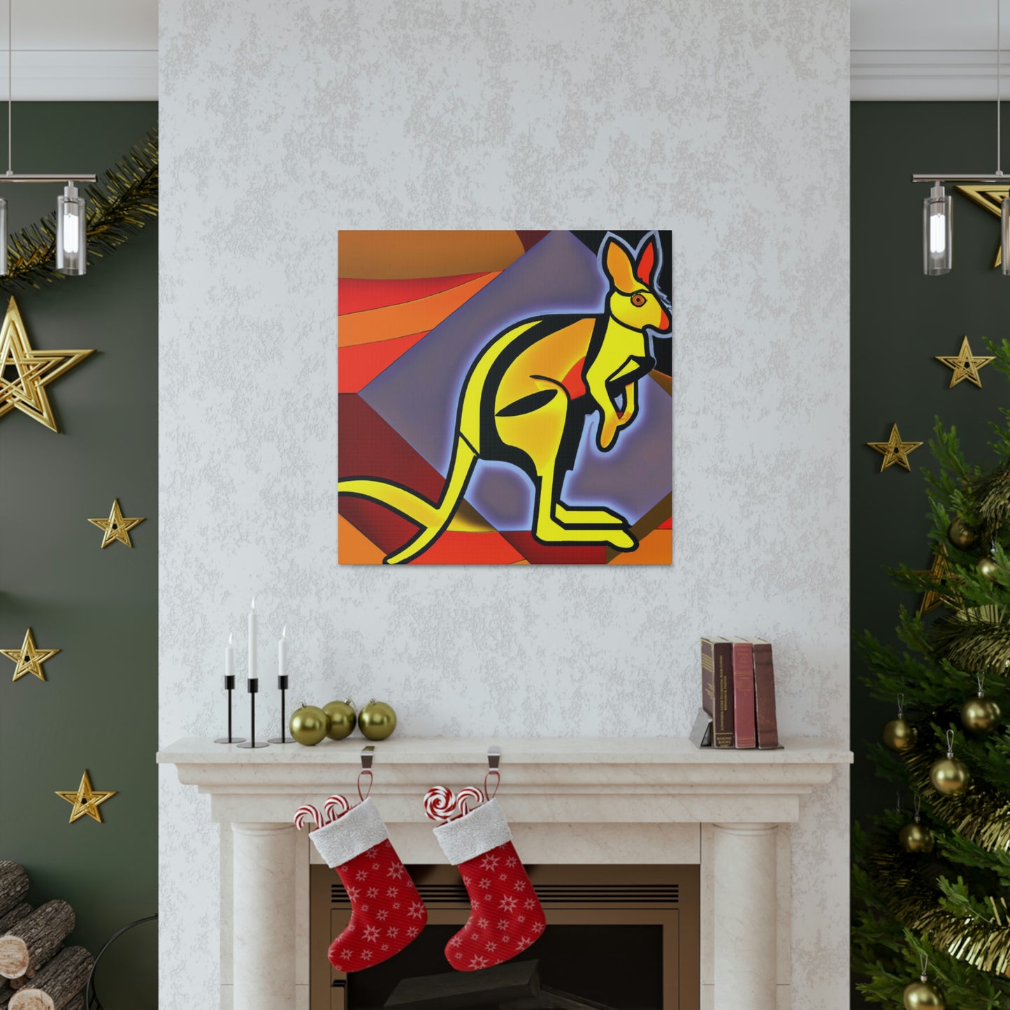 "Wallaby's Roaring Dance" - Canvas