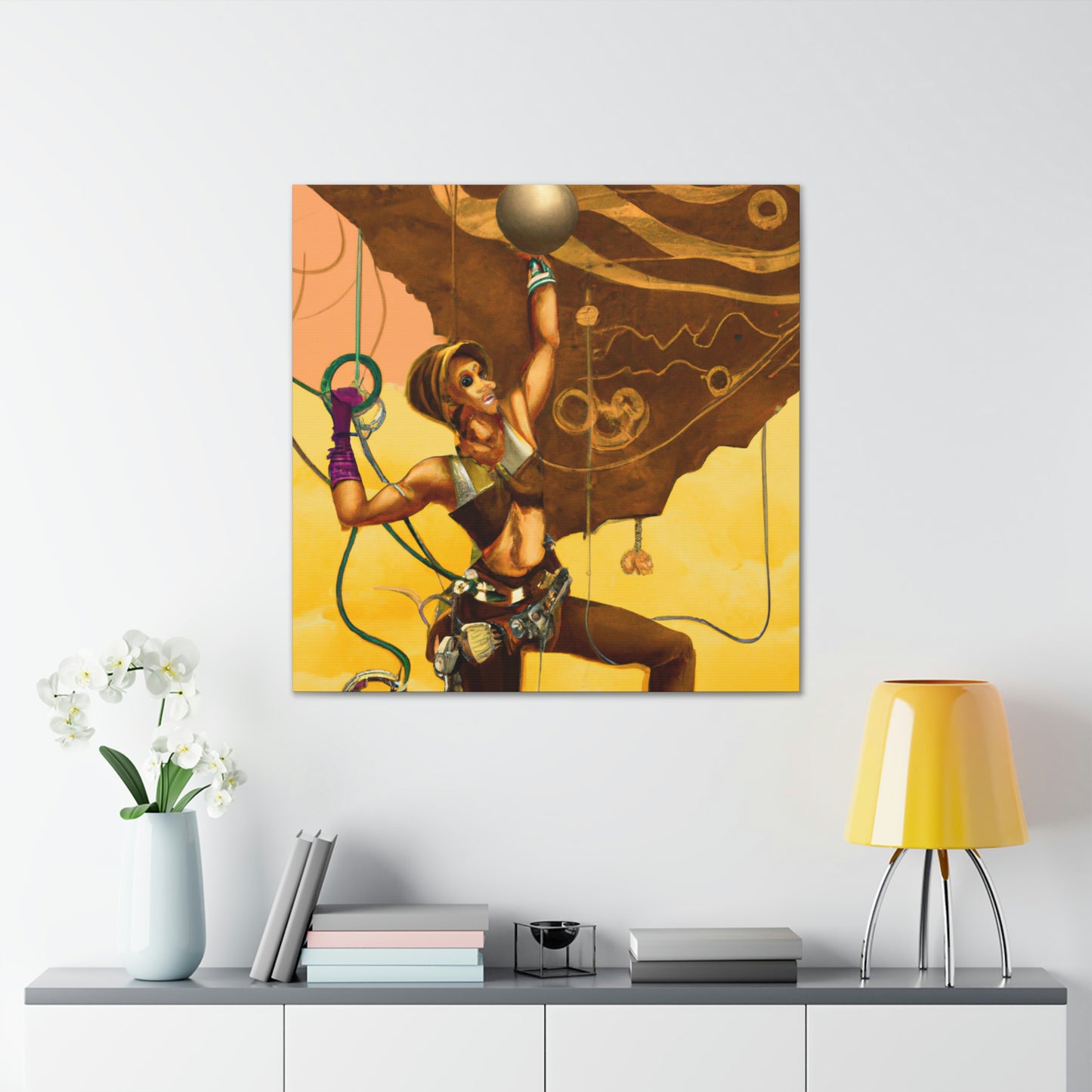 Climbing the Clockwork Mountains - Canvas