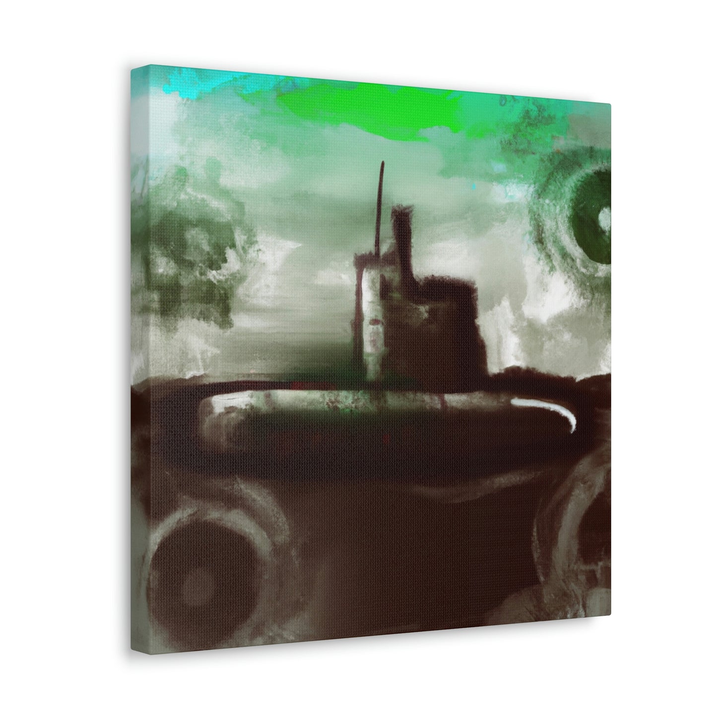 Submarine Below The Sea - Canvas