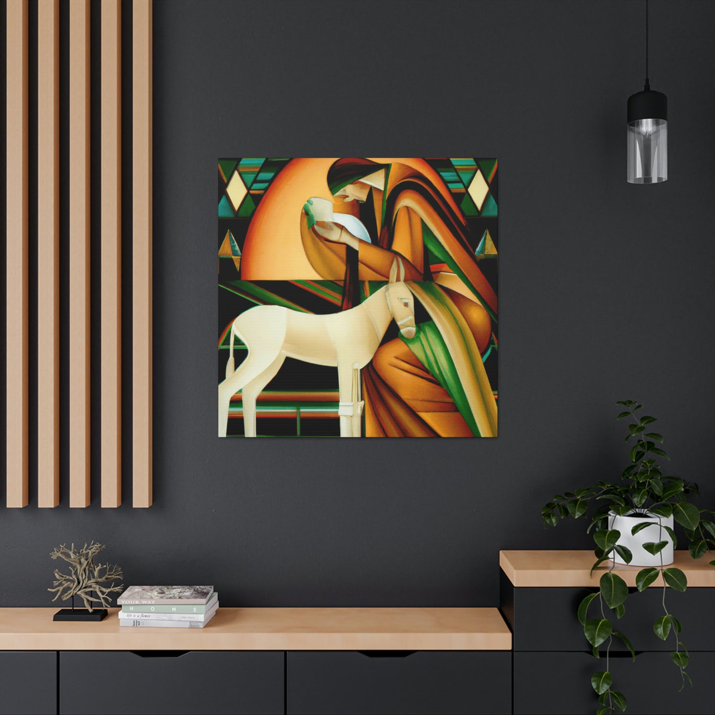 "A Deco Manger Scene" - Canvas