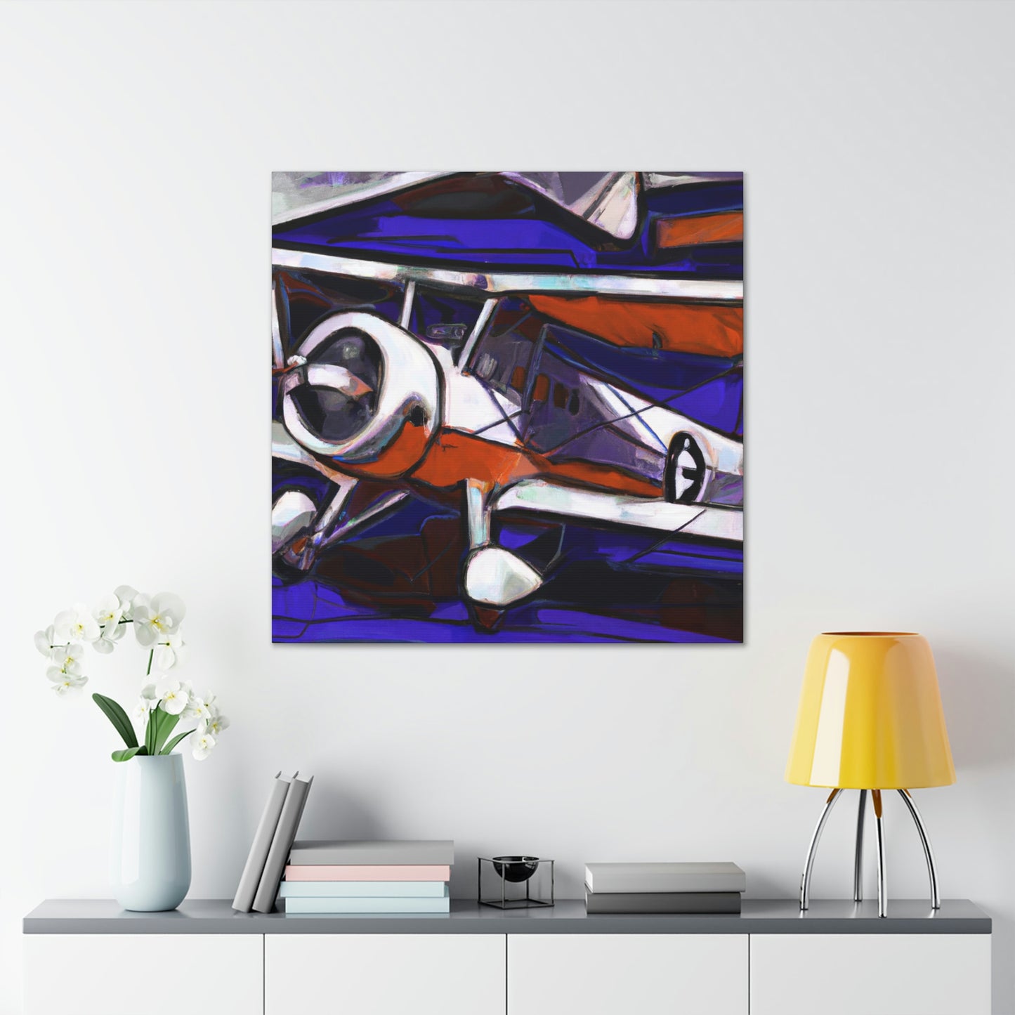 "Vintage Plane Flight" - Canvas