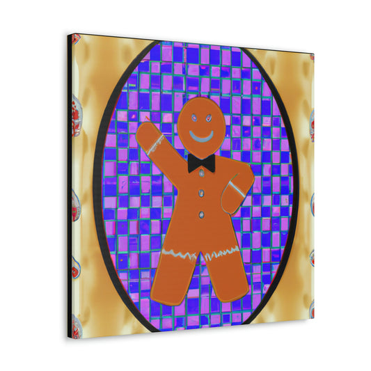 Gingerbread Man Glamour - Canvas