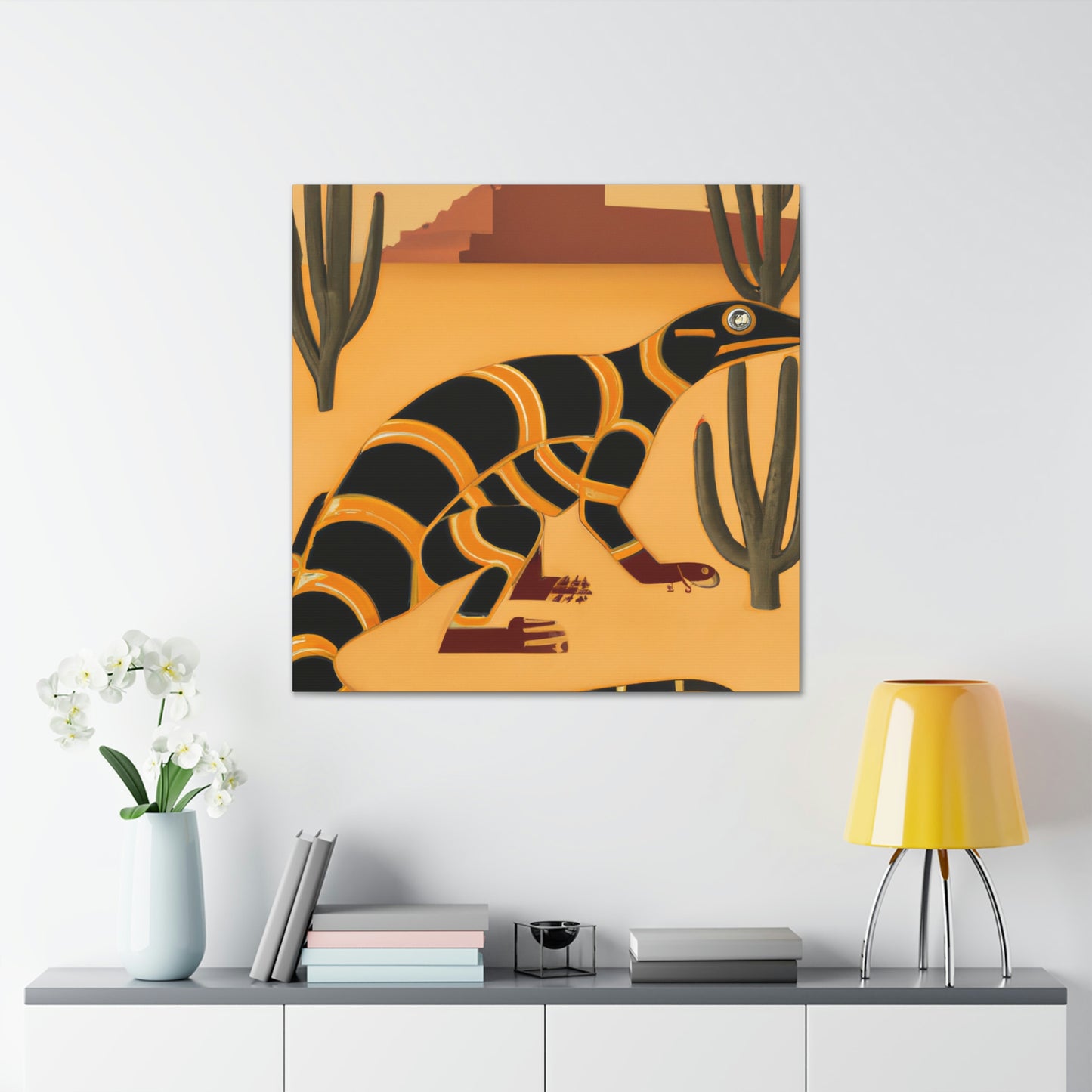 "Gila Monster Glistens" - Canvas