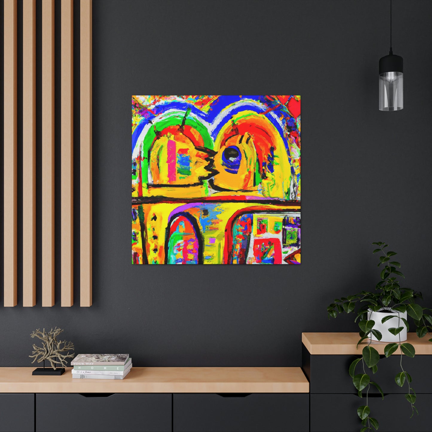 Love's Rainbow Bridge - Canvas