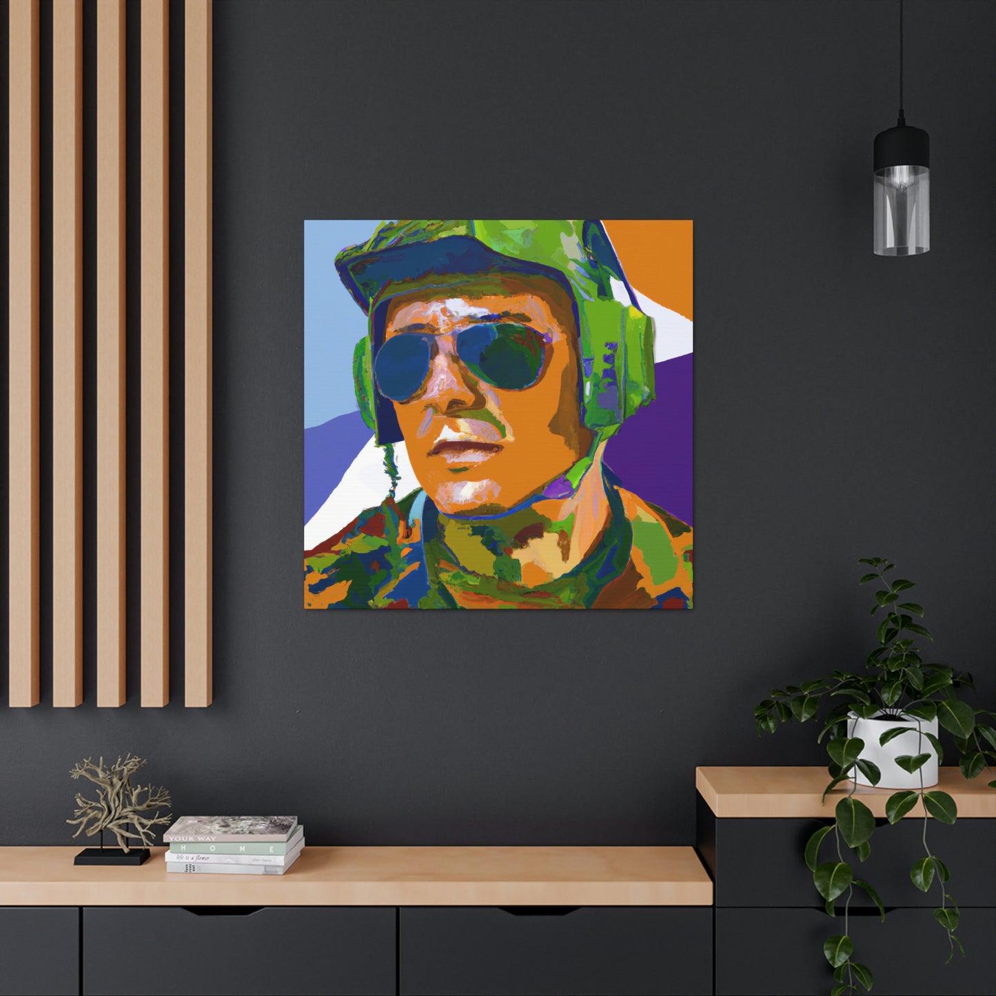 Pilot in Pop Art - Canvas