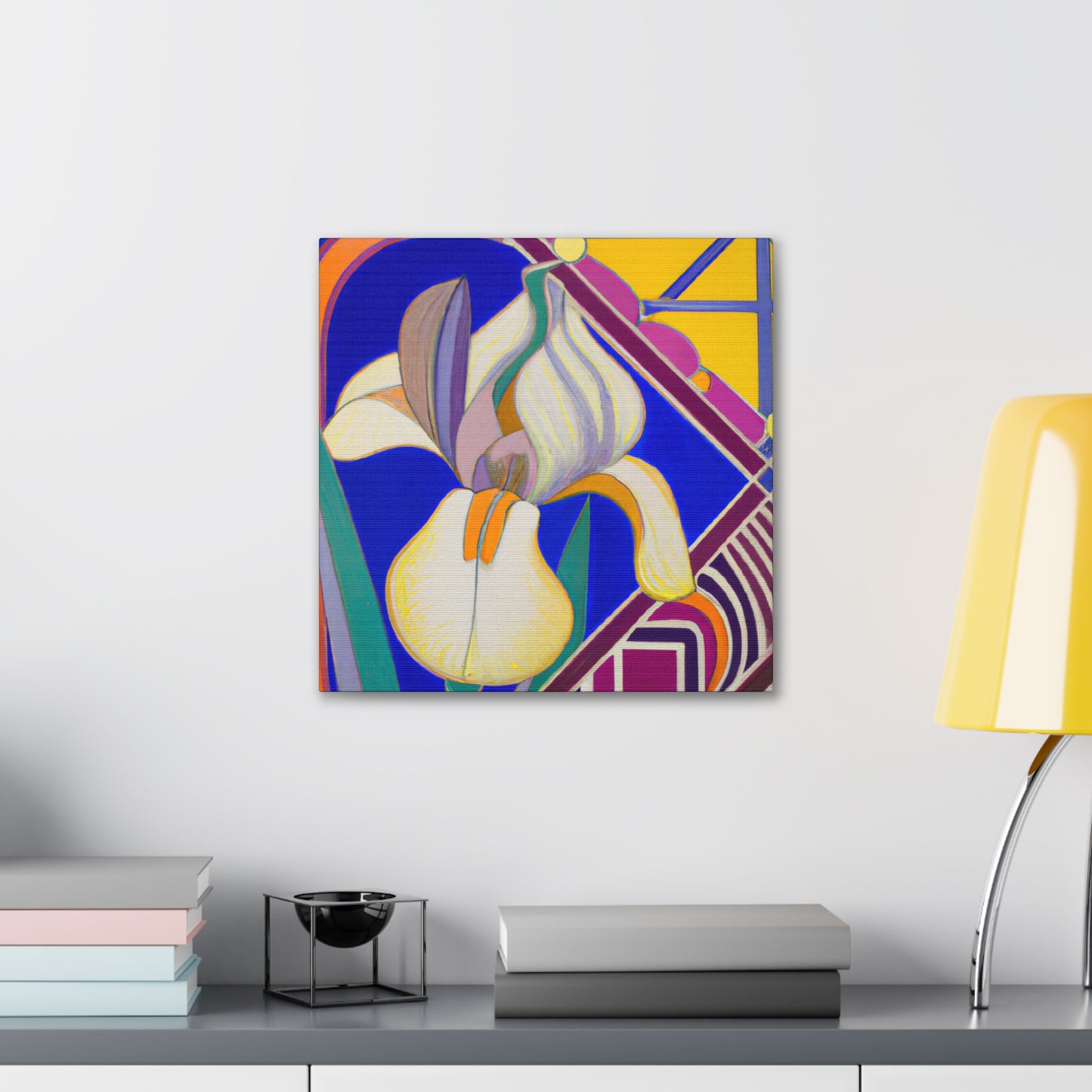 "Iris in Azure Splendor" - Canvas