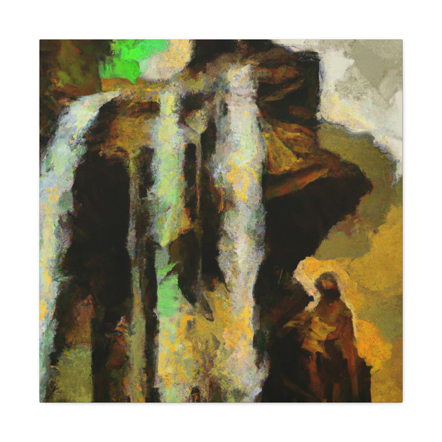 "Waterfall Melodic Mosaic" - Canvas