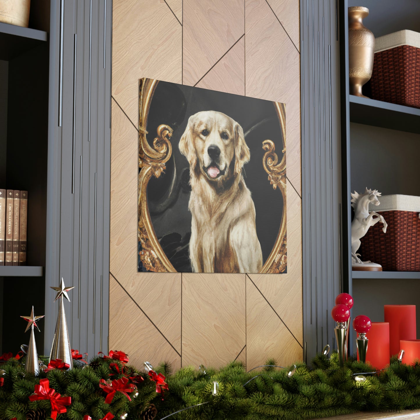 A Golden Retriever Reflection - Canvas