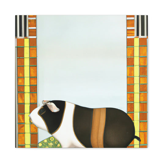 "Guinea Pig in Art Deco" - Canvas