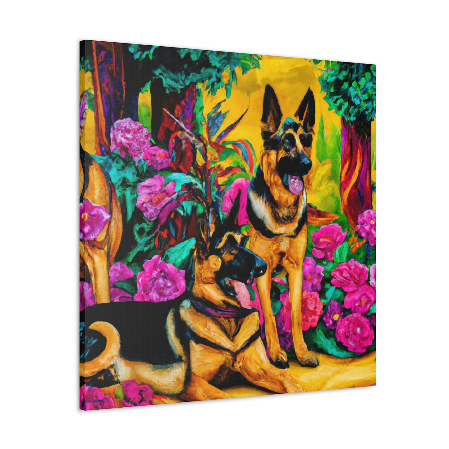 "Guardian Shepherd in Deco" - Canvas