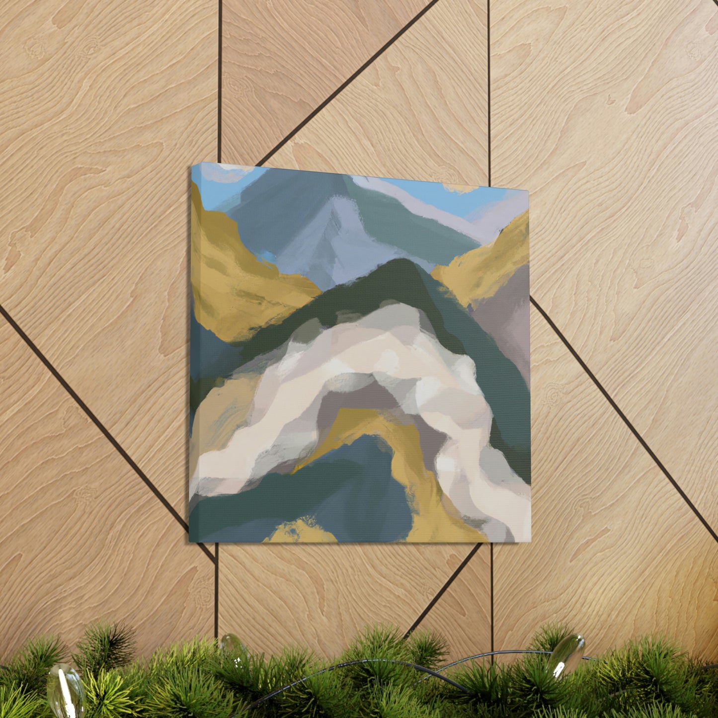 Mountain Majesty Abstract - Canvas