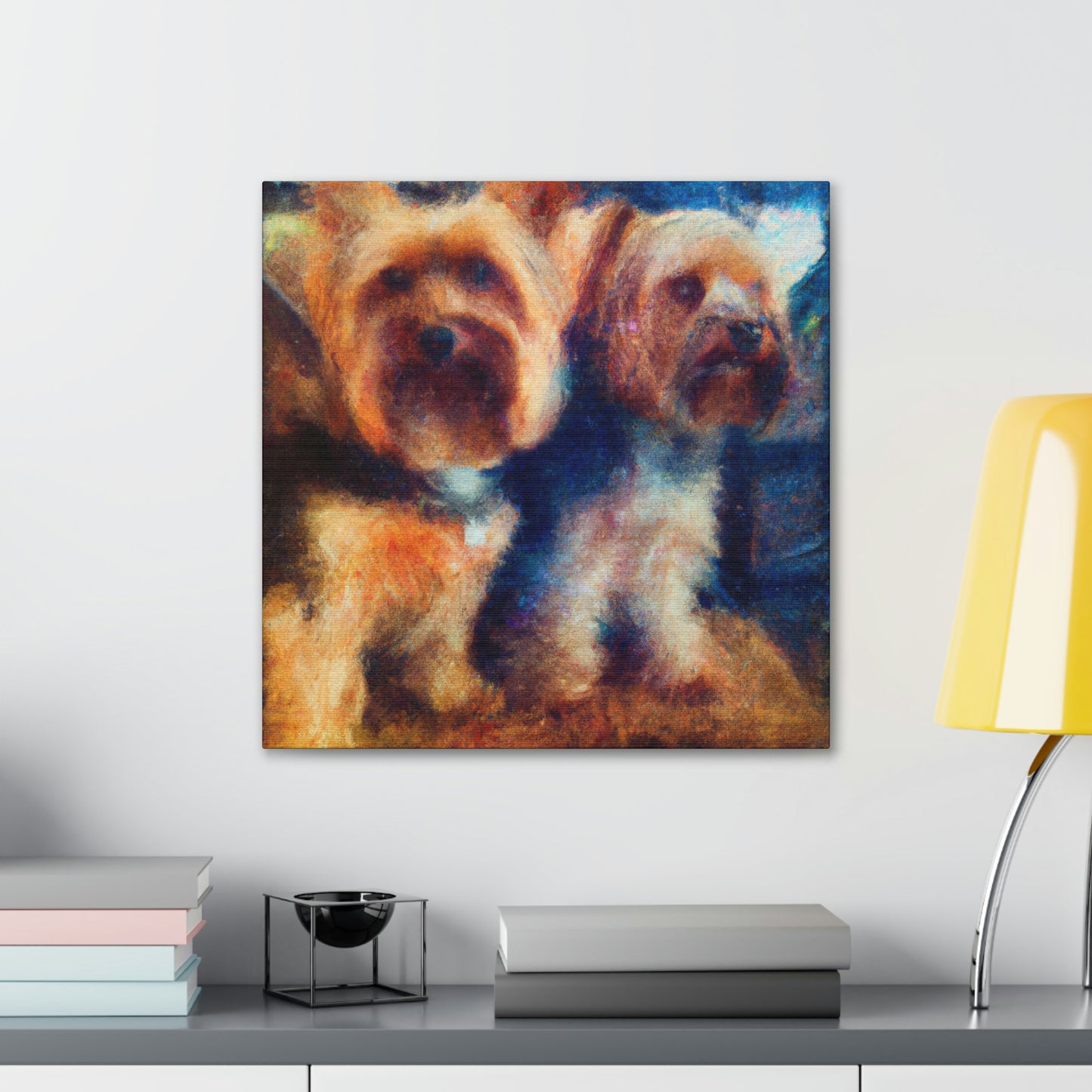 Puppy Love Impressionism - Canvas