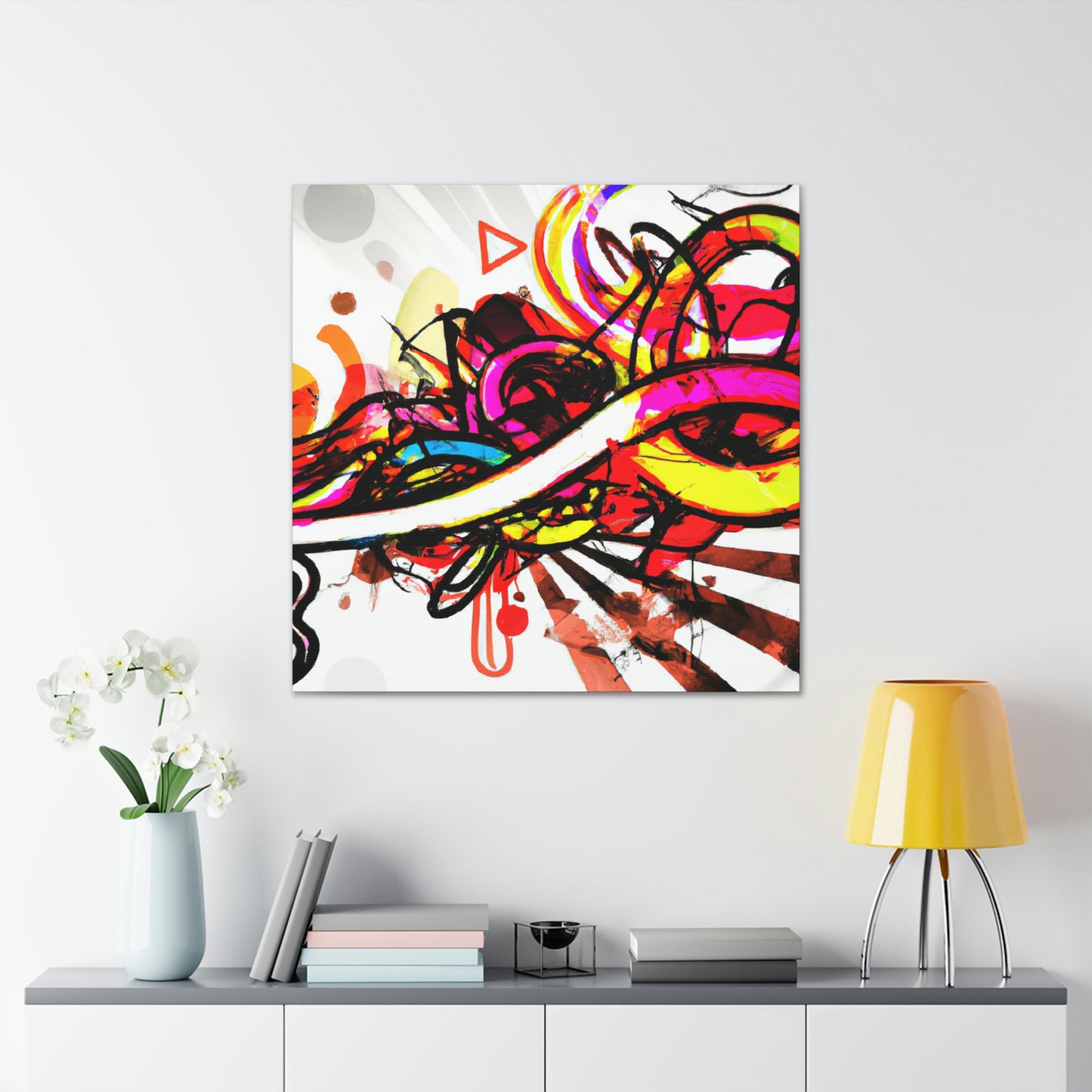 Vivid Postmodern Symphony - Canvas