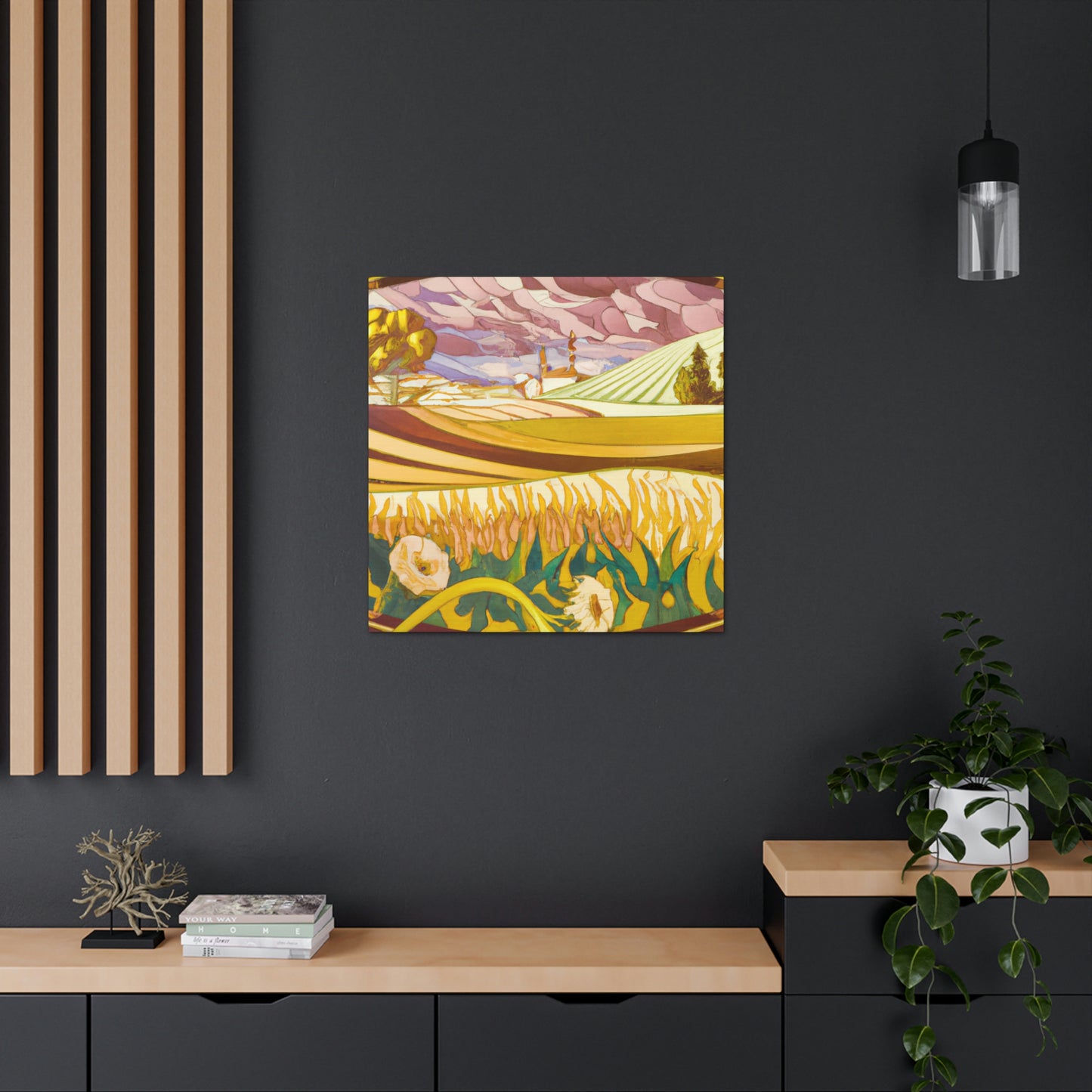 "Harvesting the Fields Abloom" - Canvas