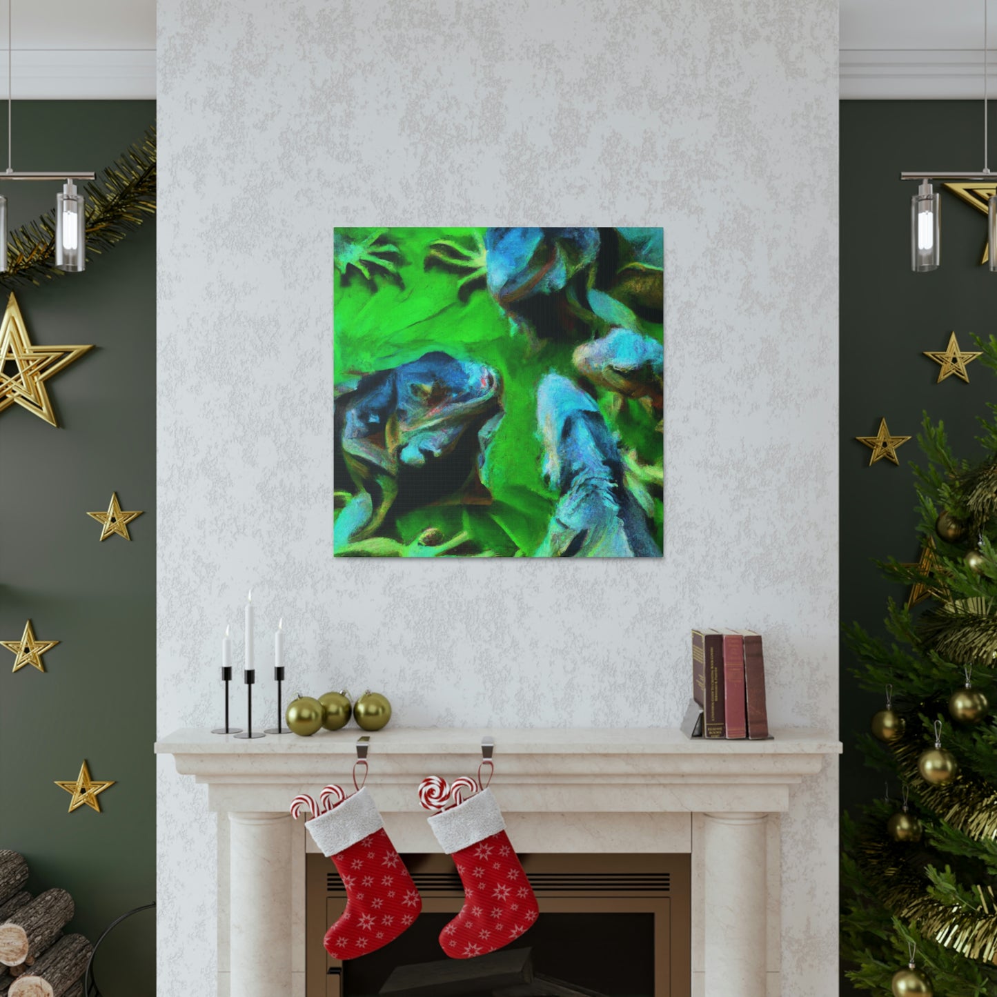 Iguanas in Impressionism - Canvas