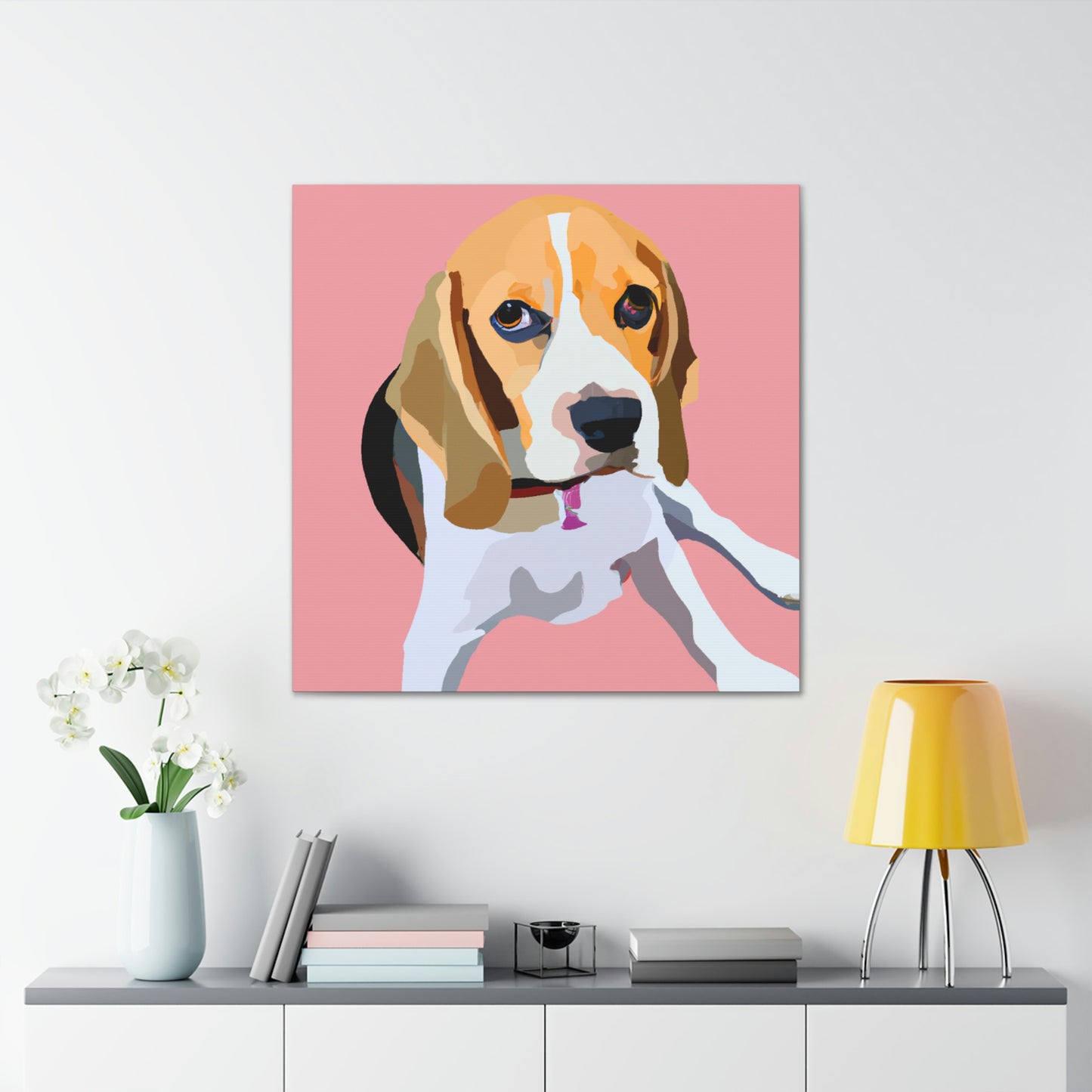 "Regal Beagle Minimalism" - Canvas