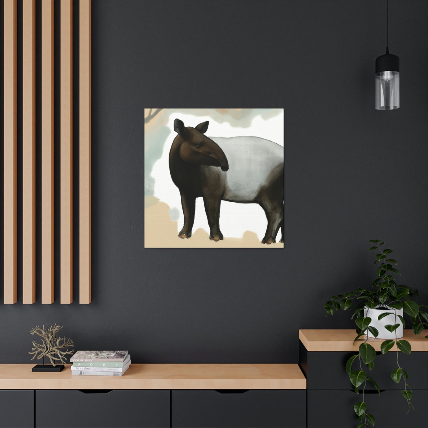 Malayan Tapir Dreaming - Canvas