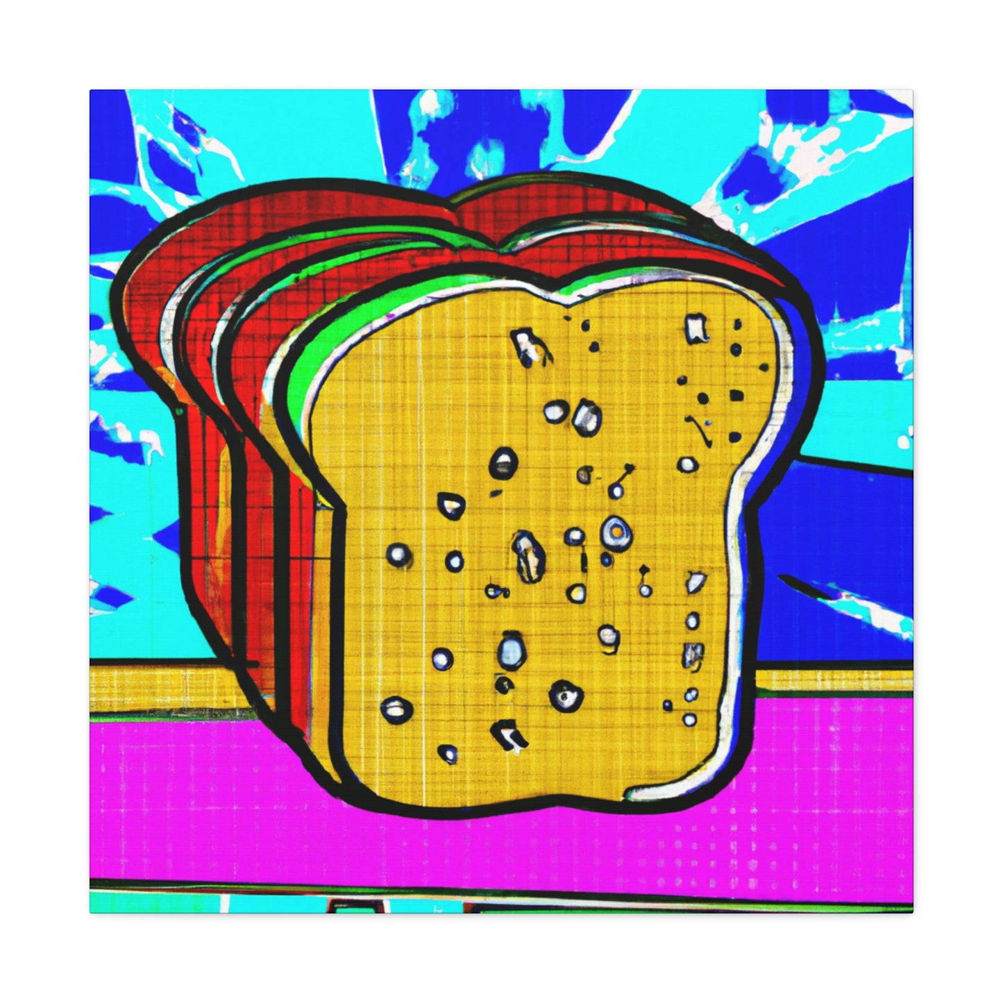 Bread in Pop Art - Canvas