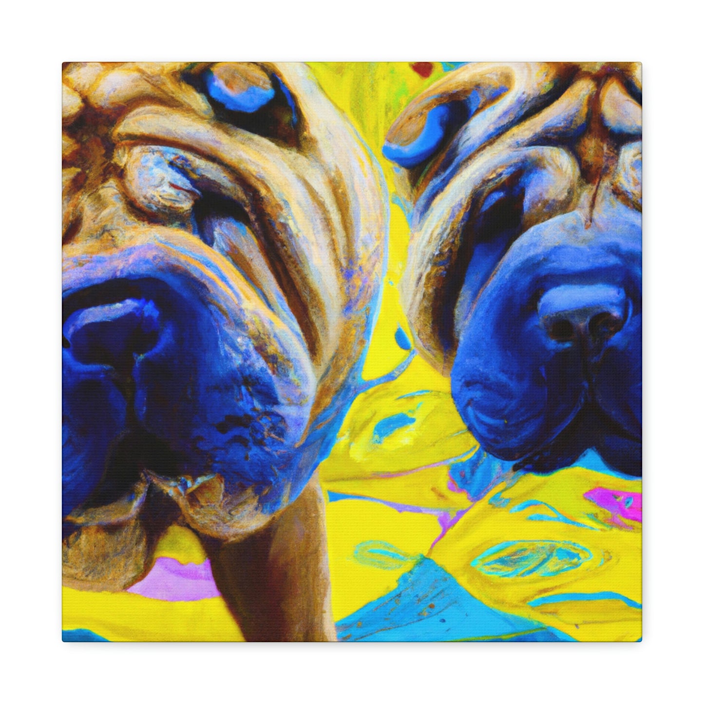 Sleeping Shar Pei Dream - Canvas