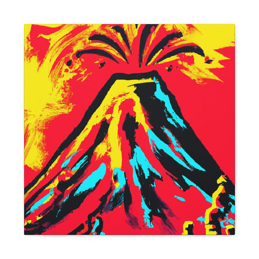 Volcano's Explosive Fury - Canvas