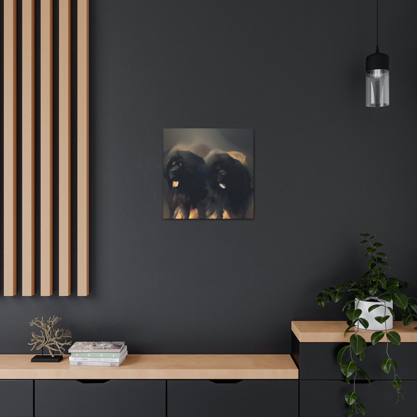 "Tibetan Mastiff Minimalism" - Canvas