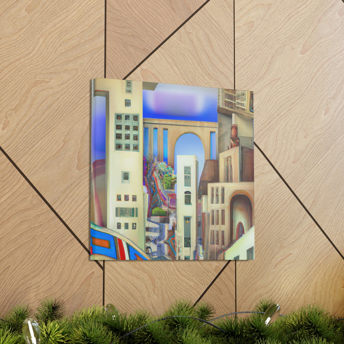 "Art Deco Dreamscape" - Canvas