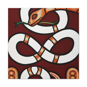 "Slithering Art Deco" - Canvas