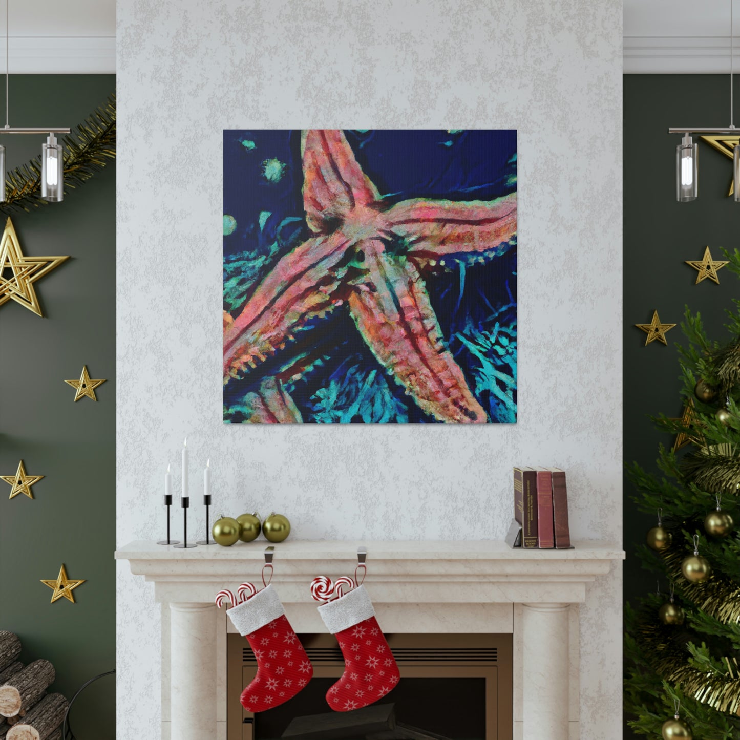 "Starfish on the Shoreline" - Canvas