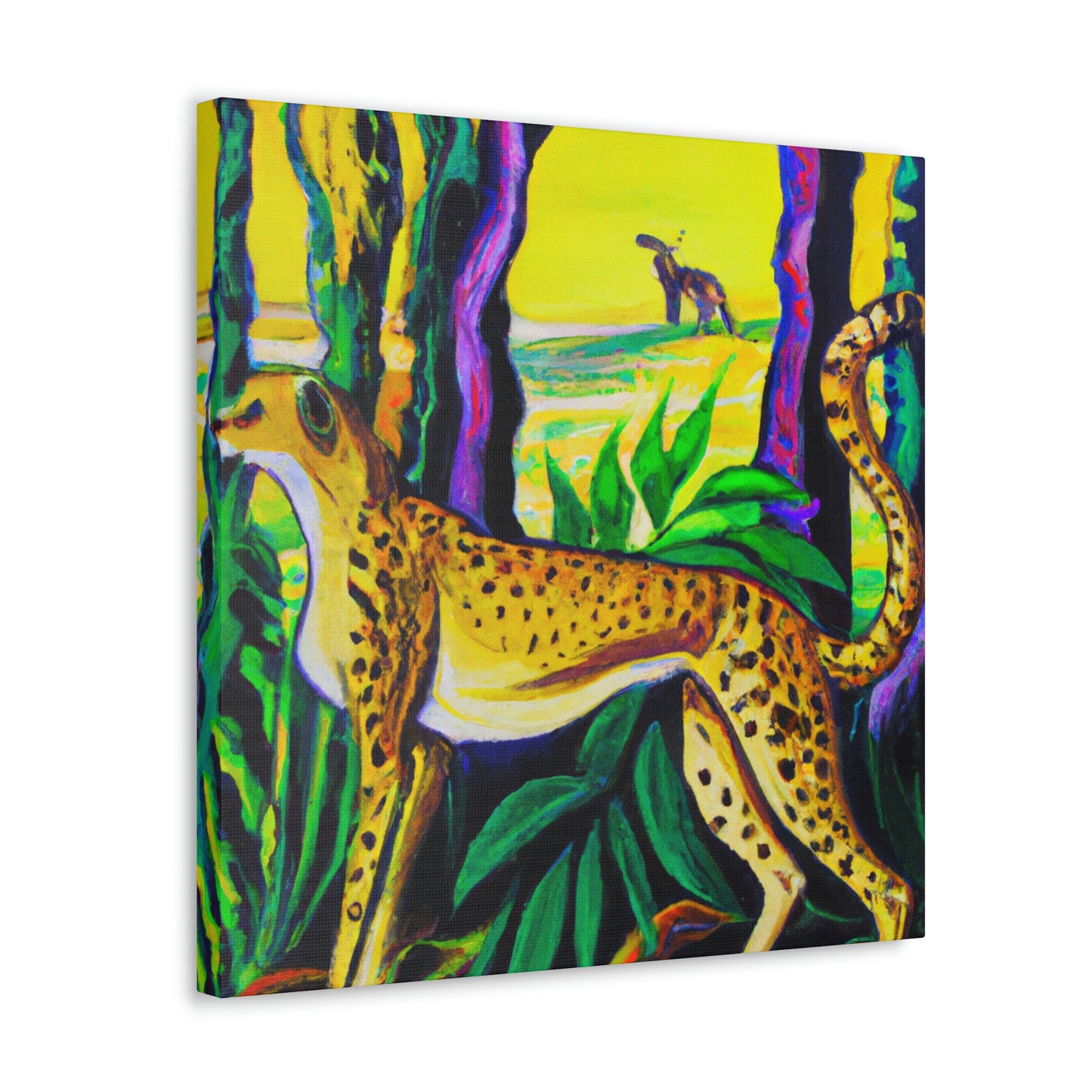 "Cheetah's Jazz Roar" - Canvas