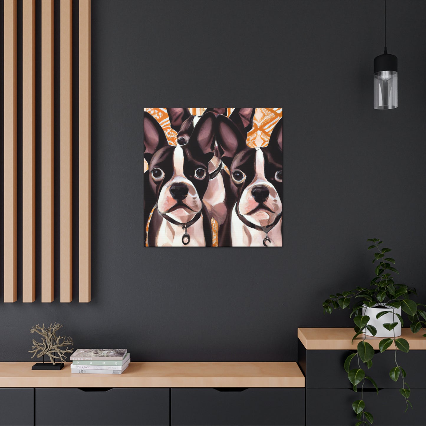 "Boston Terrier Splendour" - Canvas