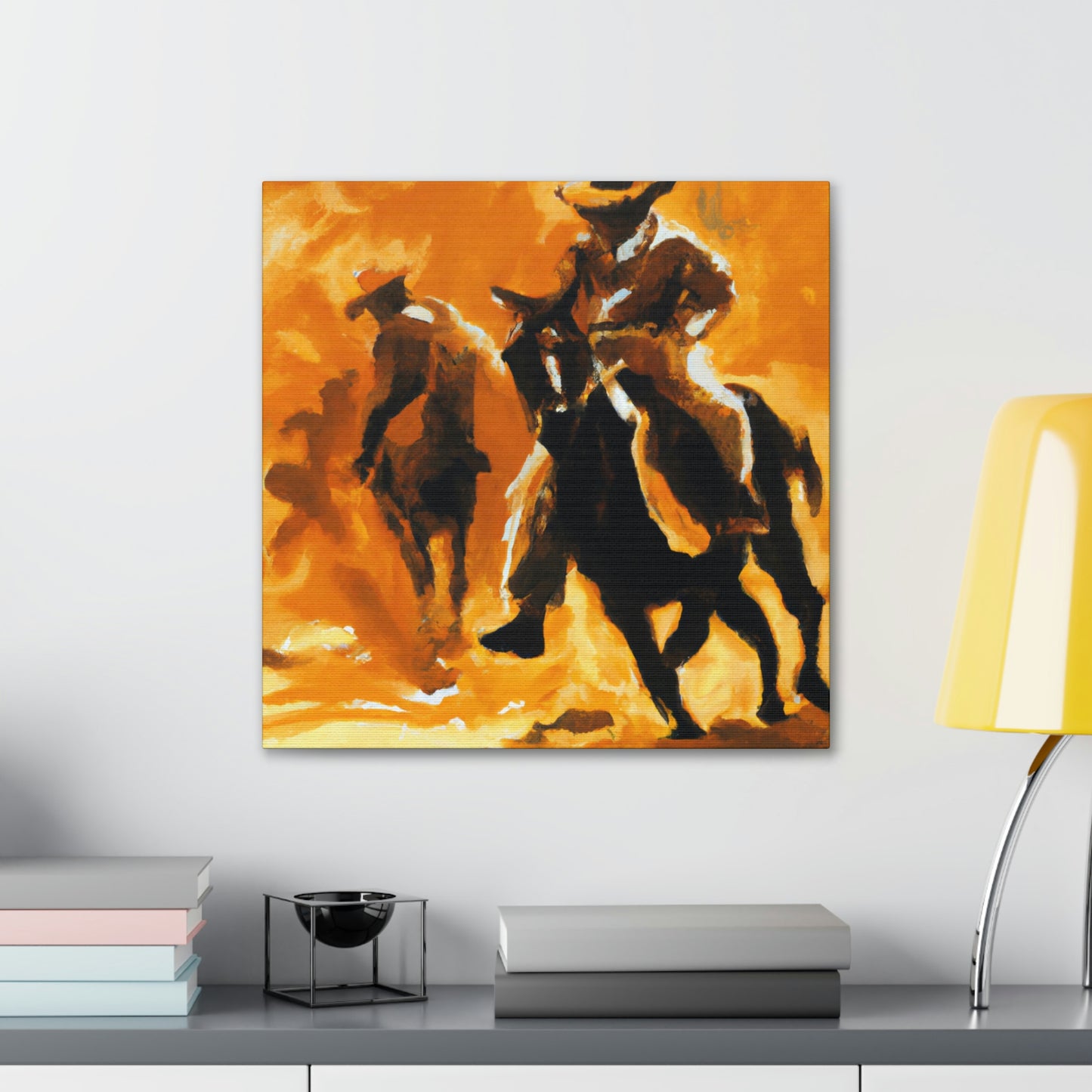 Rodeo Wild West Scene - Canvas