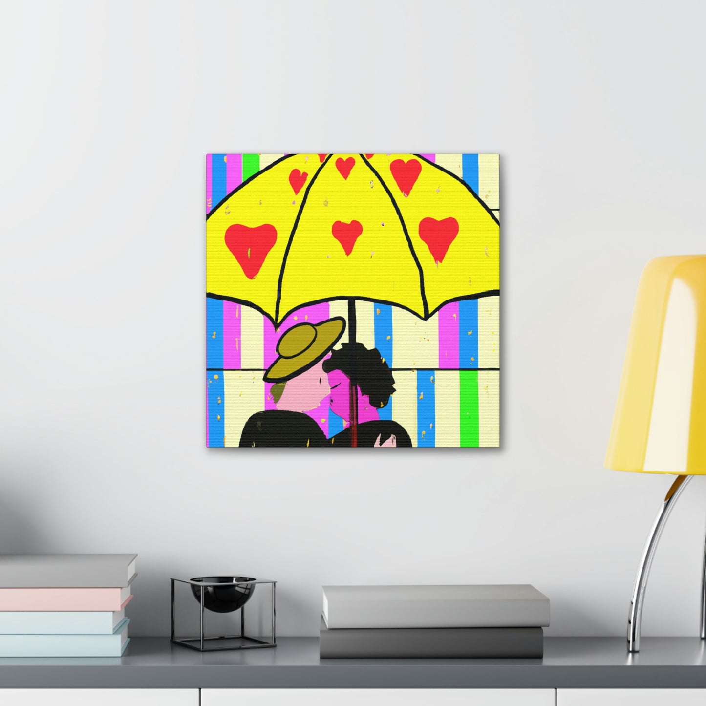 "Love in the Rain" - Canvas