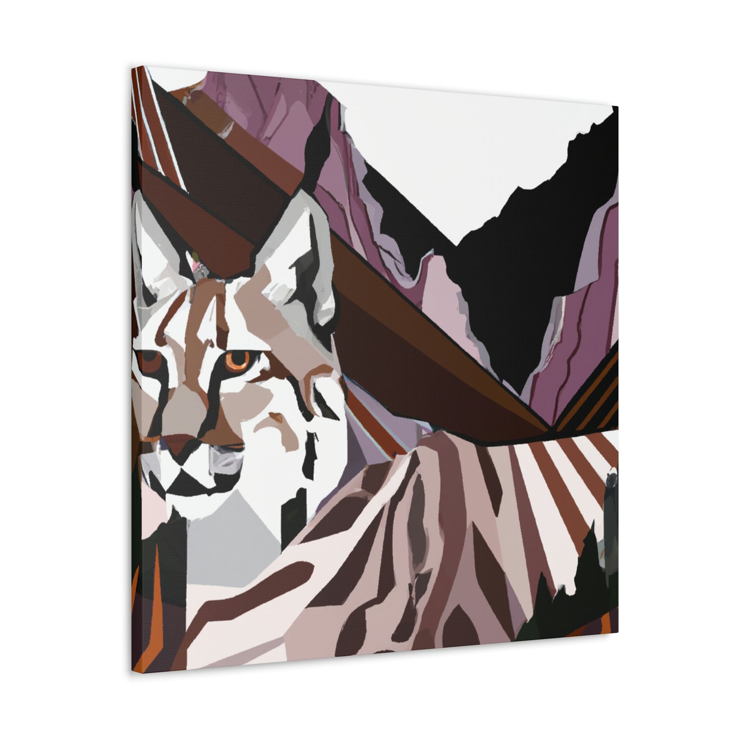 "Lynx in Art Deco" - Canvas