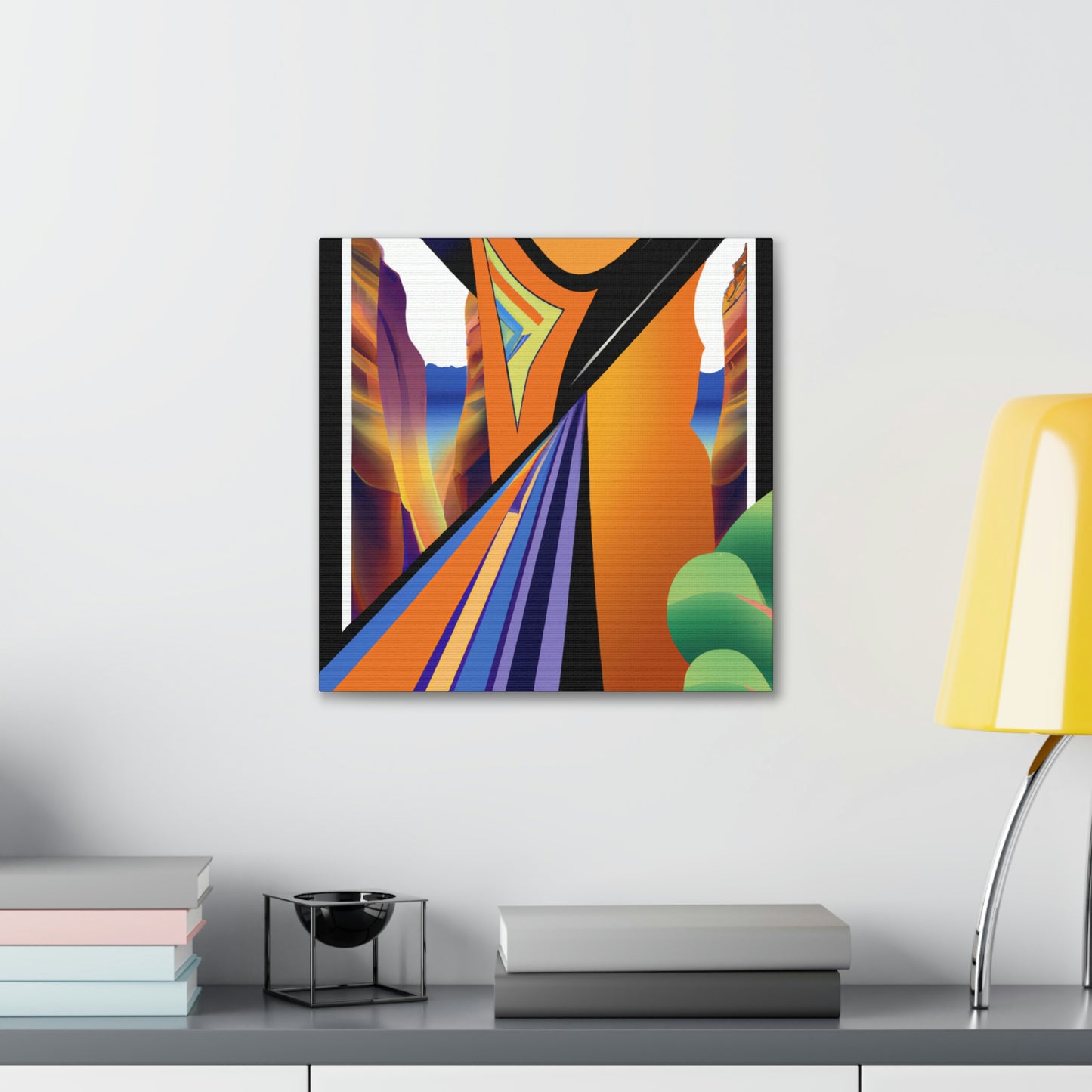 "Deco Grandeur of Canyons" - Canvas