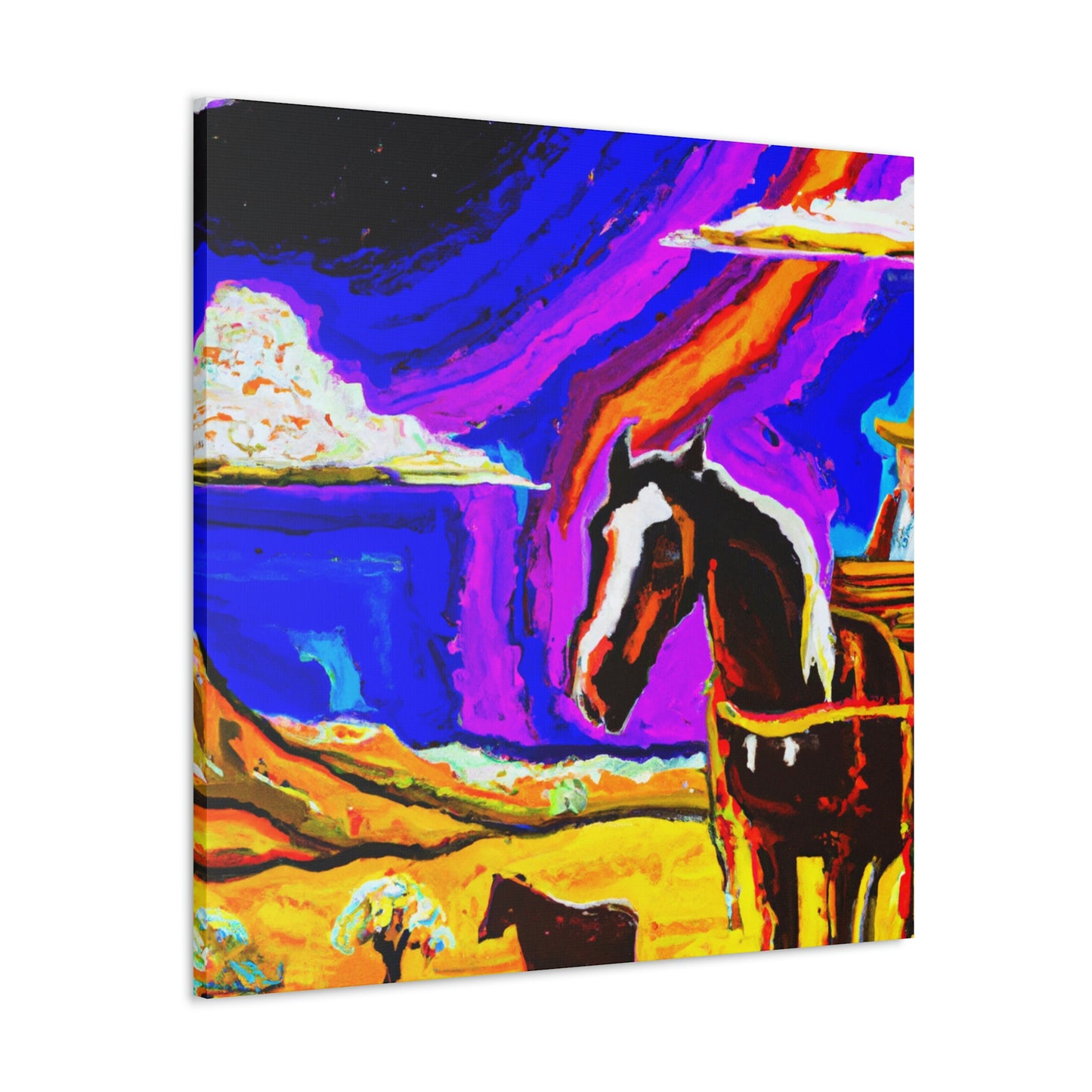 Stagecoach In Motion - Canvas