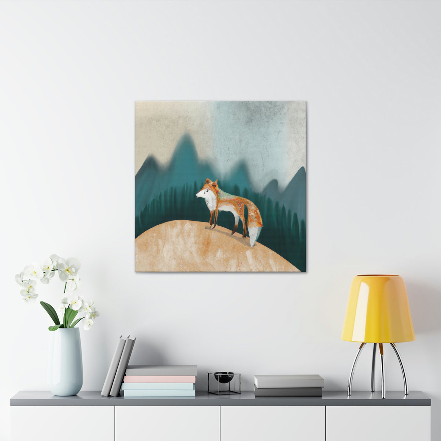 Fox On a Journey - Canvas