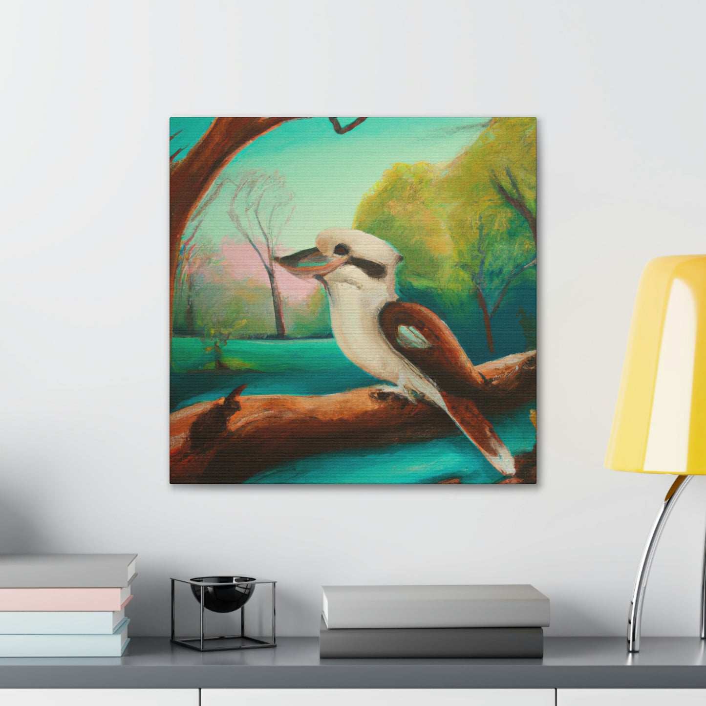 Kookaburra's Majesty Painting - Canvas