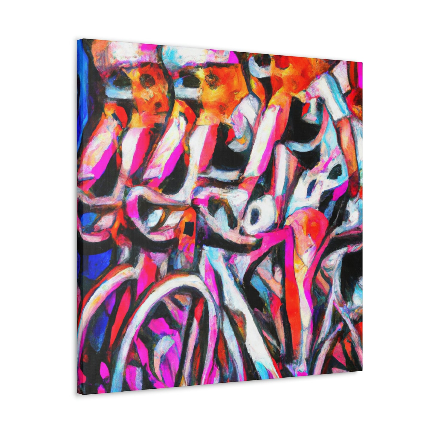 Bike Riders Expressionism - Canvas