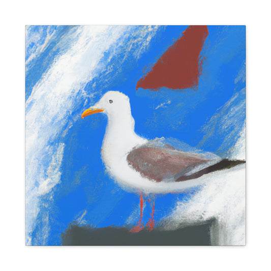 "Seagulls on the Shore" - Canvas