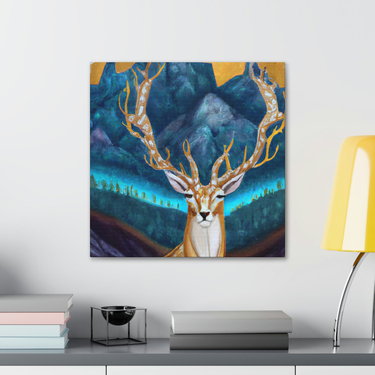 Deer in Deco Style - Canvas