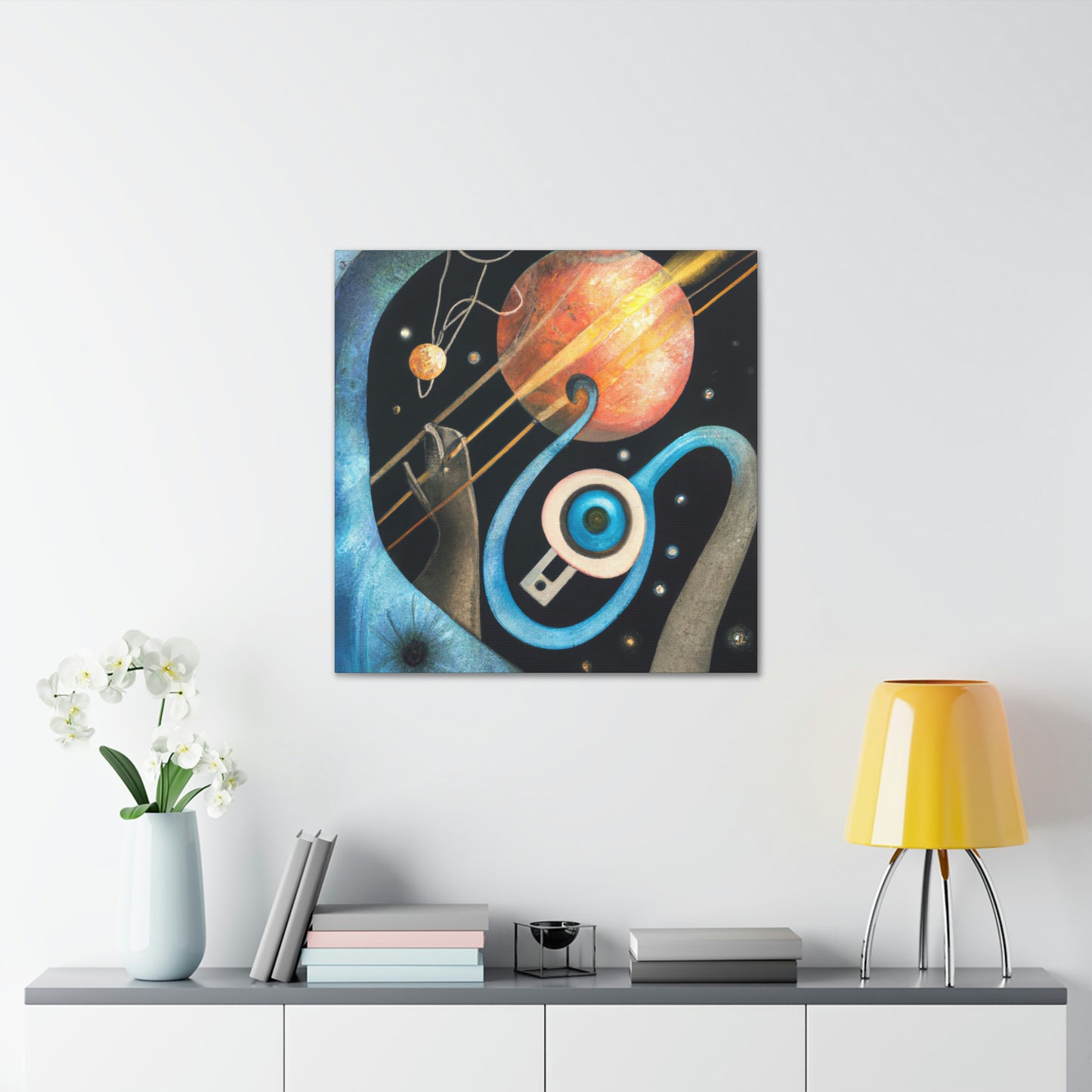 Pluto: Cosmic Deco - Canvas