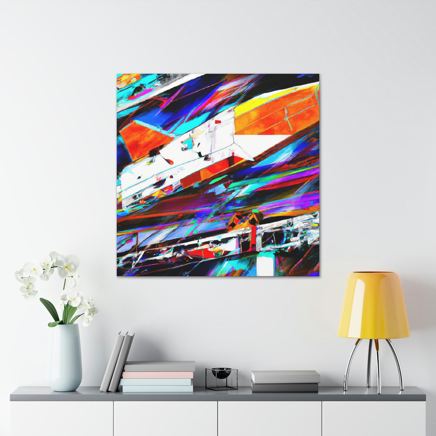 "Space Shuttle Fauvism" - Canvas