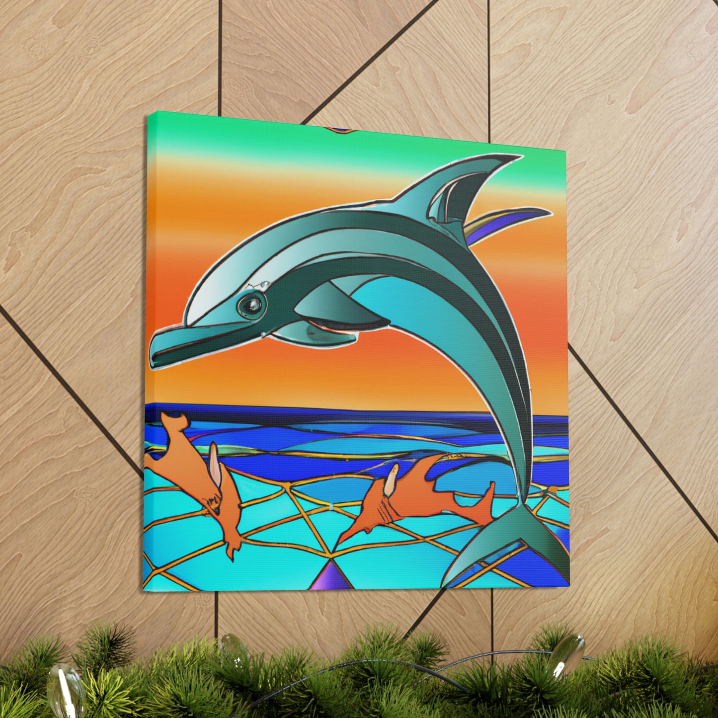 Gliding Dolphin Majesty - Canvas