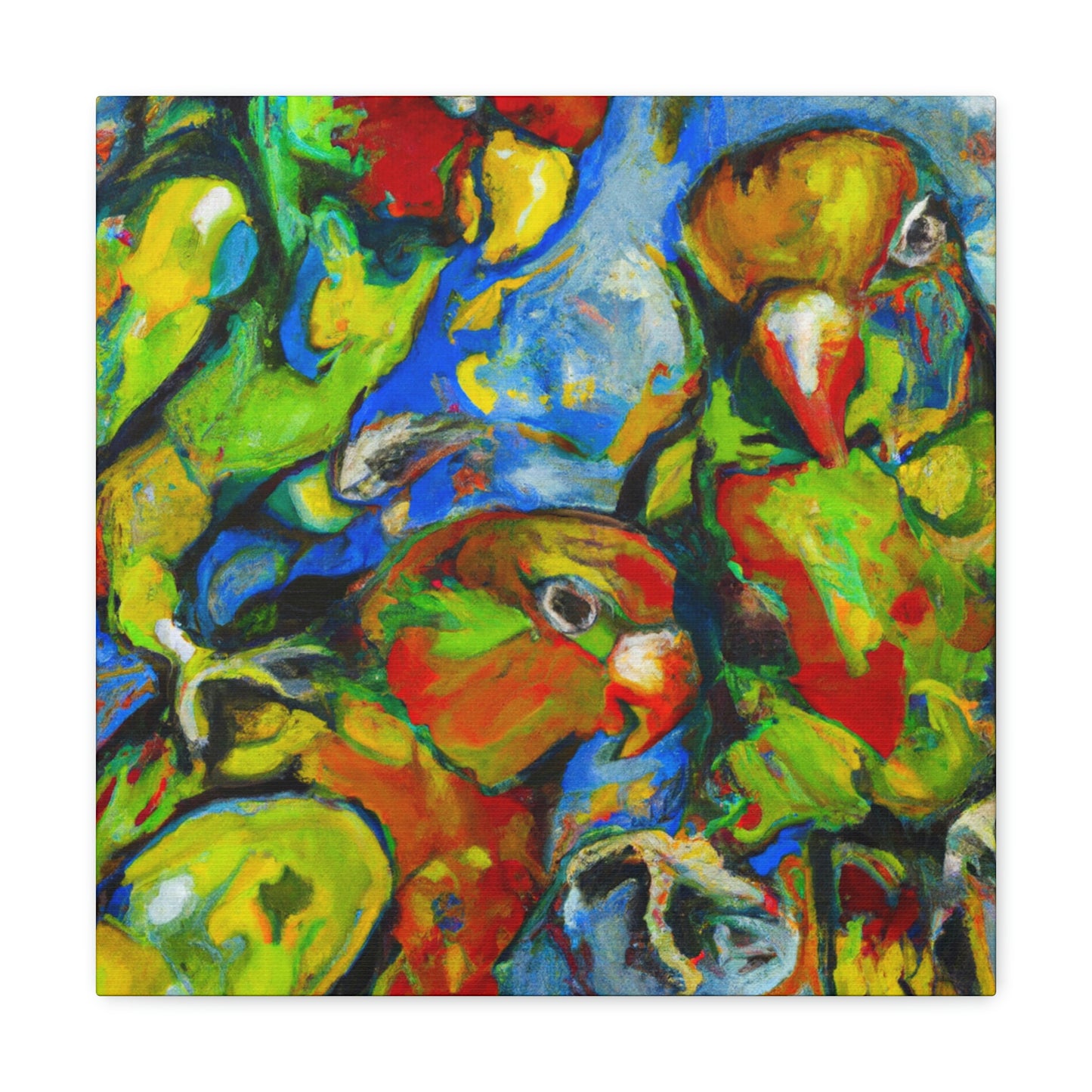 "Conures in a Dreamscape" - Canvas