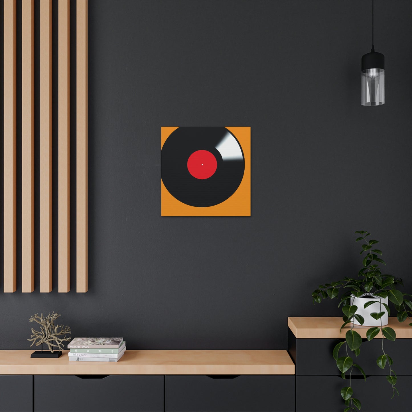 Vinyl Story Told Minimally - Canvas