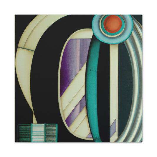 "Radiant Art Deco Dream" - Canvas